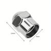 Car Tire Valve Caps 10/50pcs Round Head Chrome Plating Dust Proof Covers Cars Motorcycles Bike Tyre Styling Valve Cap Decoration