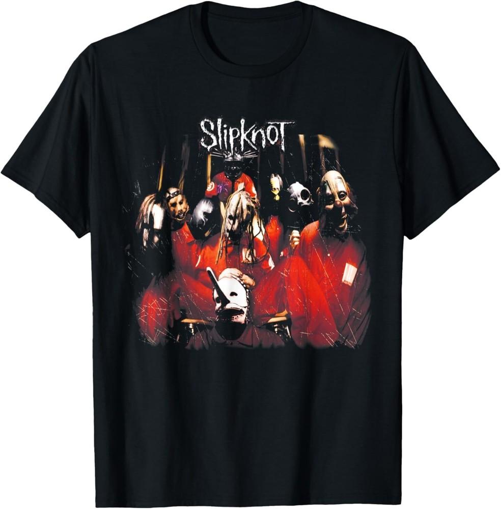 Slipknot Official Self Titled T-Shirt - Men's Black Small Crew Neck Short Sleeve