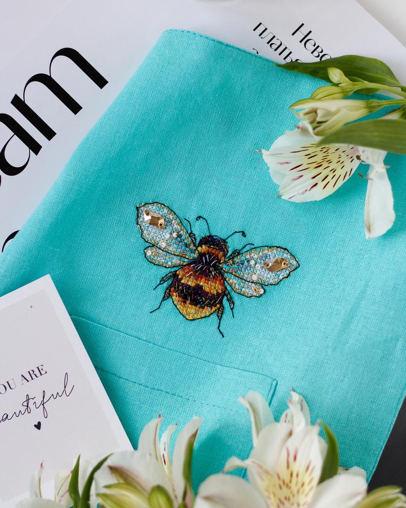 Cross Stitch Kit for Clothing Abris Art Insect