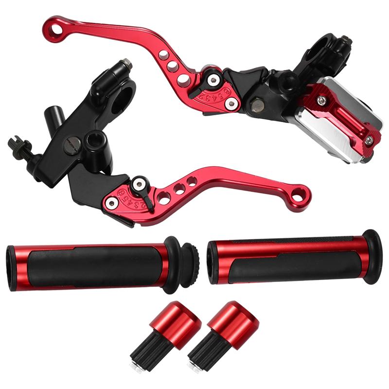 Precise Motorcycle Handlebar Brake Lever 22Mm Fade Resistant Brake Master Lever Durable Suit For Scooter Bike Street Bike ATV