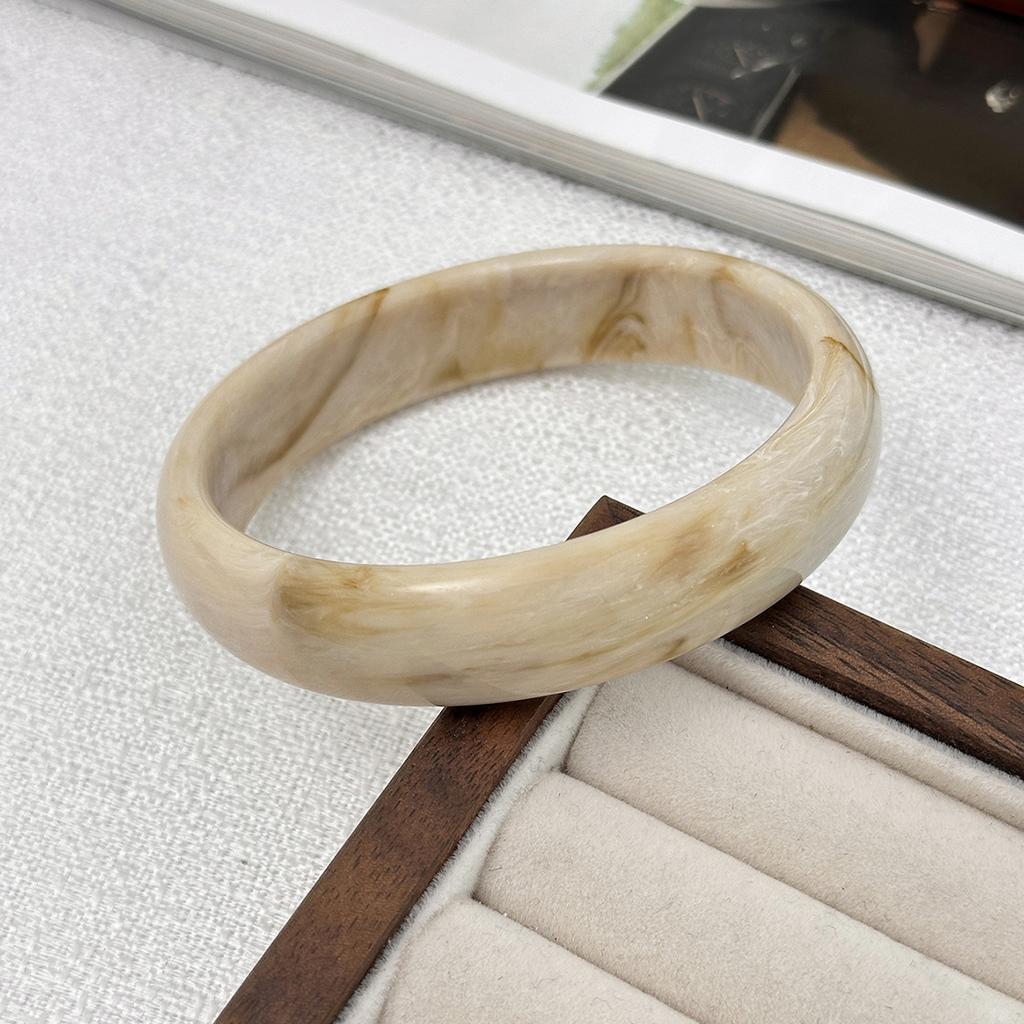 Y2K Boho Transparent Resin Acrylic Bangles for Women 2025 New Fashion Geometric Irregular Bracelet Aesthetic Jewelry