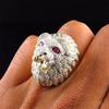 New Domineering Men's Ring Creative Lion Head Shape European and American