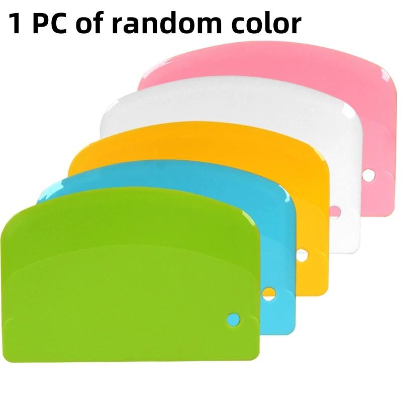 Plastic Scraper Cake Cream Scraper Flour Dough Cutting Knife Intestine Powder Scraper Kitchen DIY Tools Kitchen Baking Tools