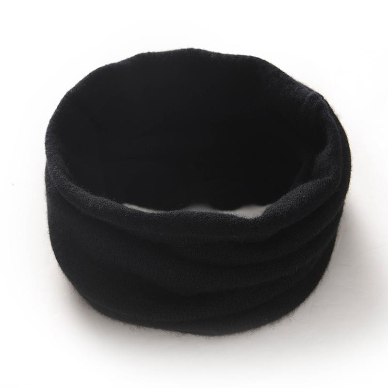 Winter Soft Warm Pure Cashmre Scarf Women Fashion Solid Keep Warm Neckscarf Female Casual Ring Scarves
