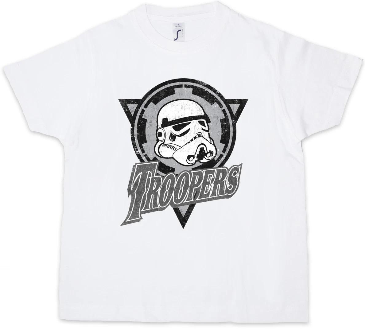 TROOPERS LOGO Kids Boys kids boys T-Shirt Dark Star Stormtrooper Imperial Logo Guard Wars 120