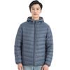 Mens Lightweight Hooded Down Jacket 85% White Duck Short Puffer Winter Casual Wear