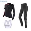 Womens UV Protection Rash Guard Set Long Sleeve Top Pants Snorkeling Swimming Surfing Diving