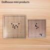 1/12 Dollhouse Mini Simulation Weiqi Game Educational Toy Decor Miniature Chess Board