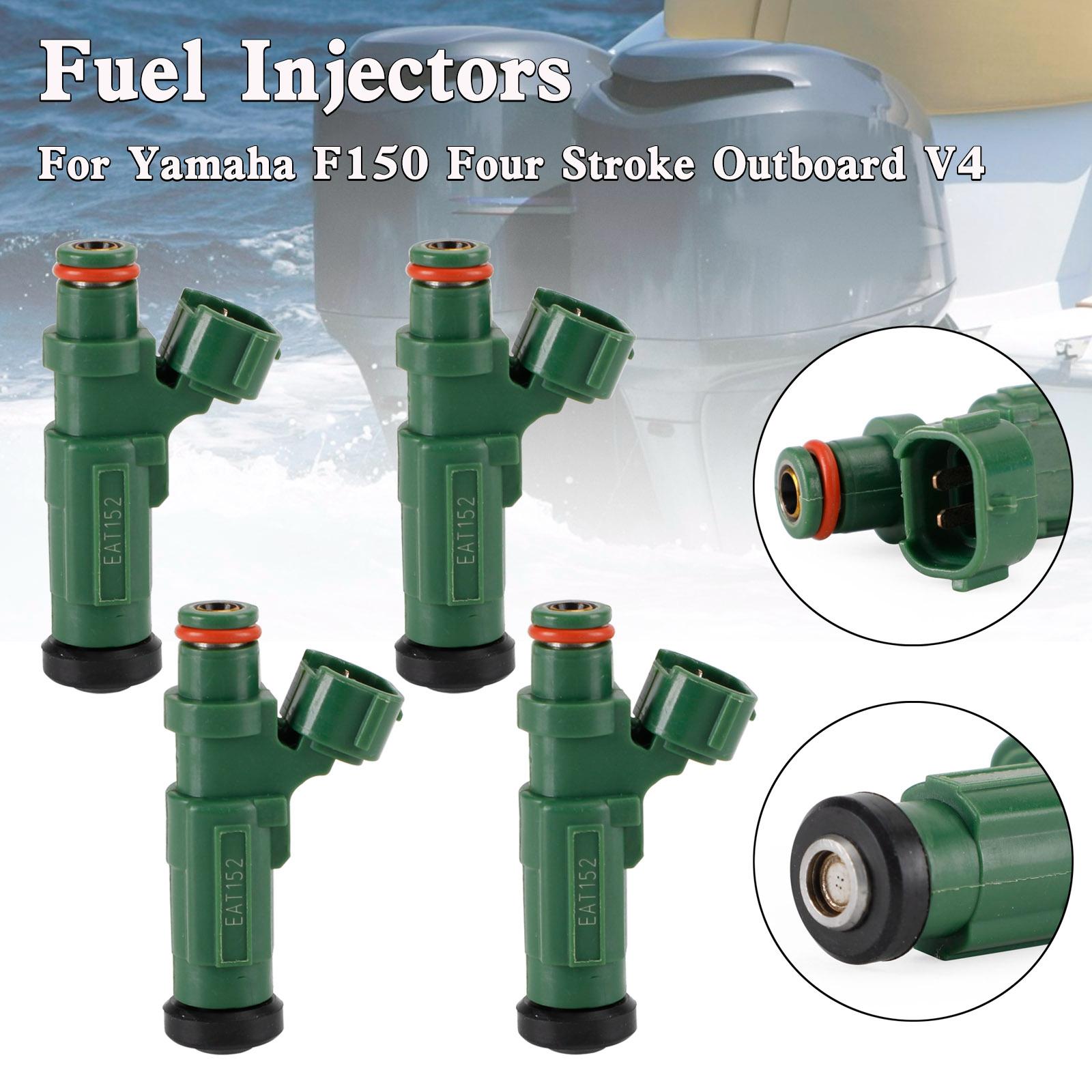 

4PCS Fuel Injector New Version 63P-13761-01-00 For Yamaha Outboard F150 150HP