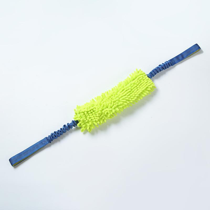 Durable Bite Resistant Plush Dog Tug Toy For Teeth Grinding Training жёлтый