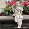 Barefoot Flower Angel, Resin Statue Crafts, Home Statue Ornaments Decorate Outdoor Garden Courtyard