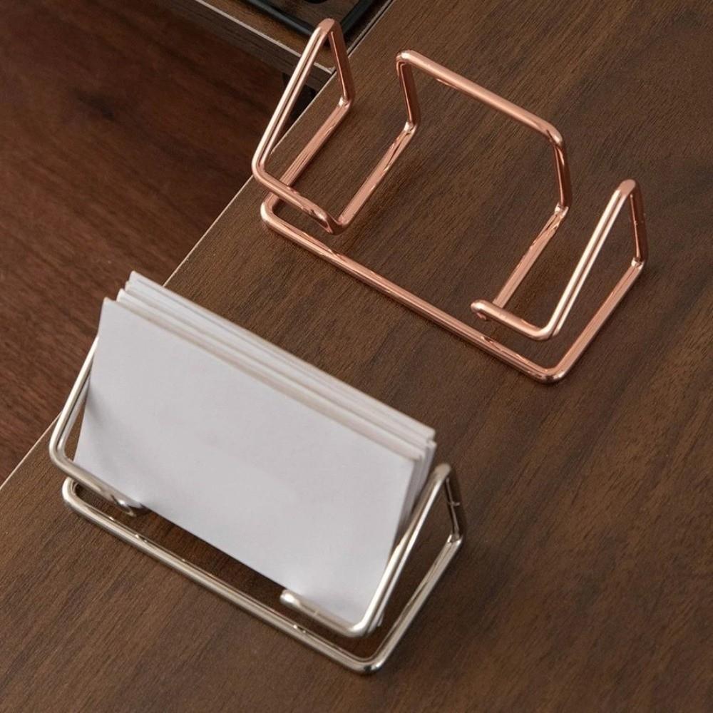 Metal Name Card Stand Minimalist Photo Stand Simple Business Card Holder  Hotel Reception