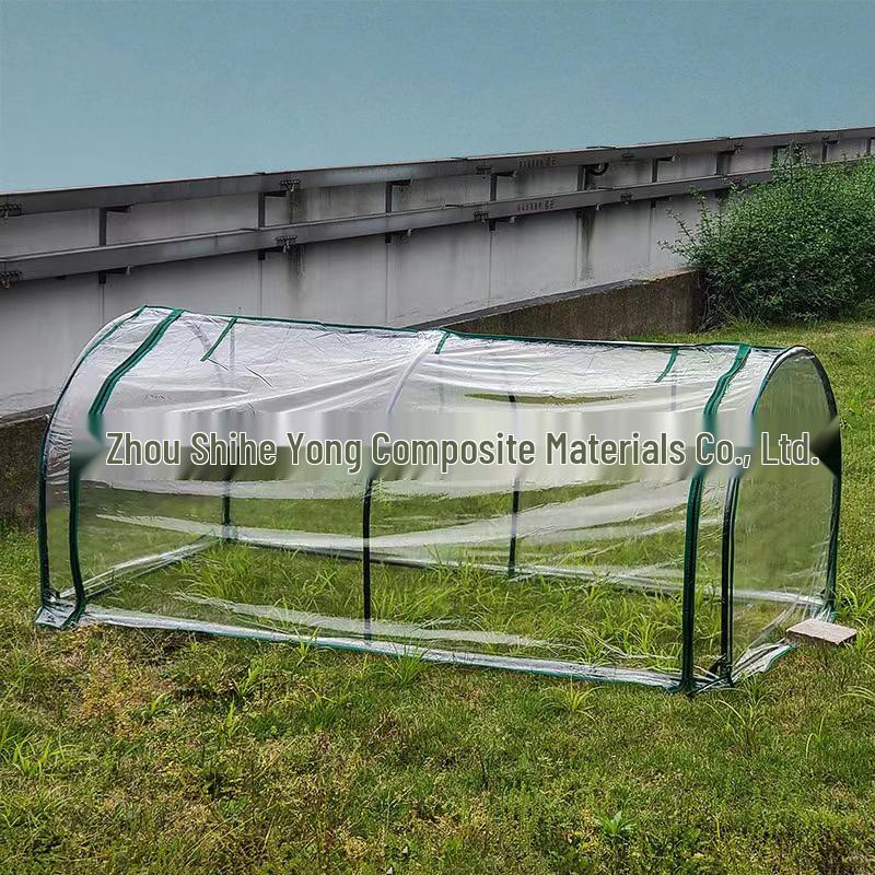 Complete Greenhouse Cover Set - Green Mesh & Transparent PVC