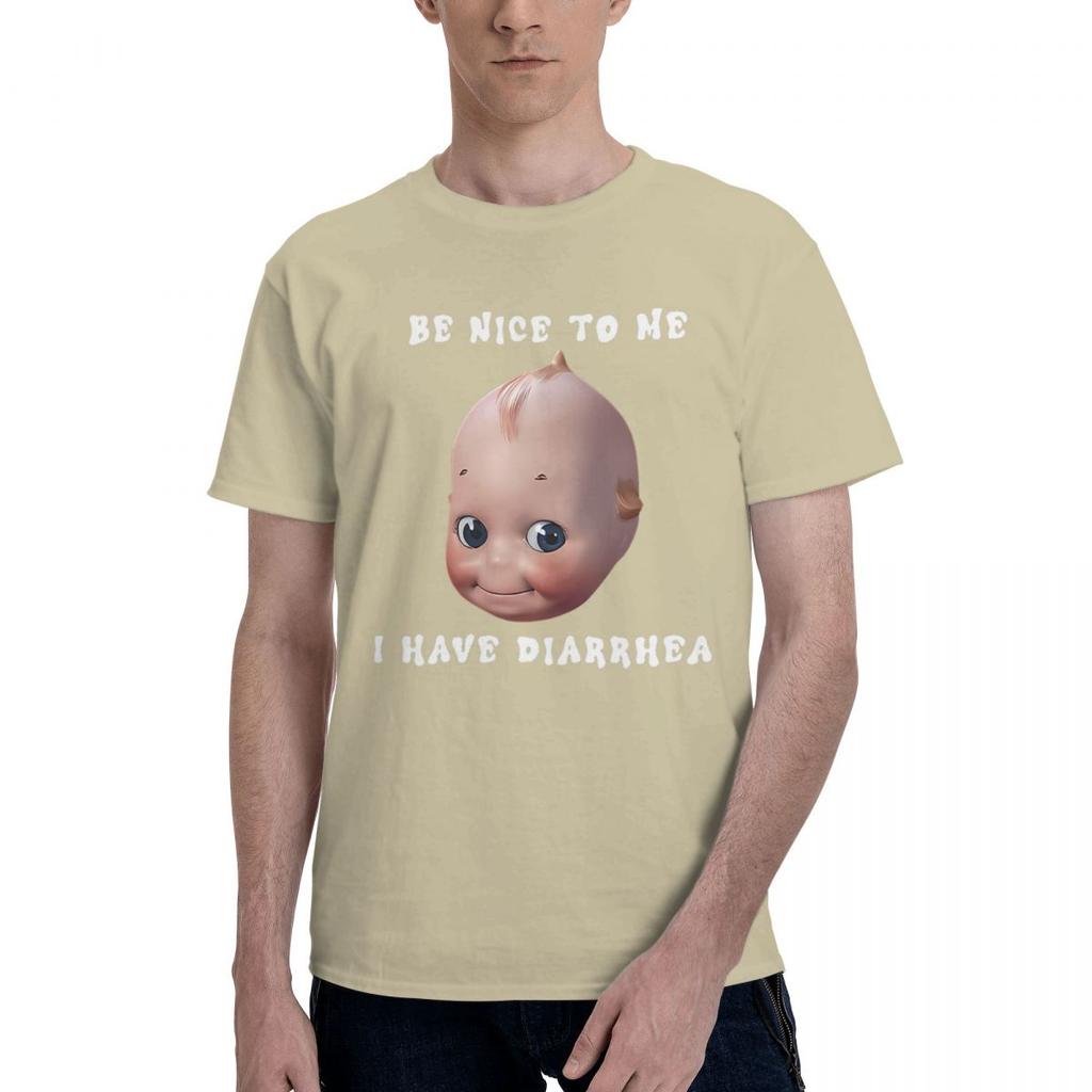 Kewpie Doll Be Nice To Me I Have Diarrhea 100 Cotton Casual Breathable Confortable Shirt Mens Designer Clothes Funny Gifts