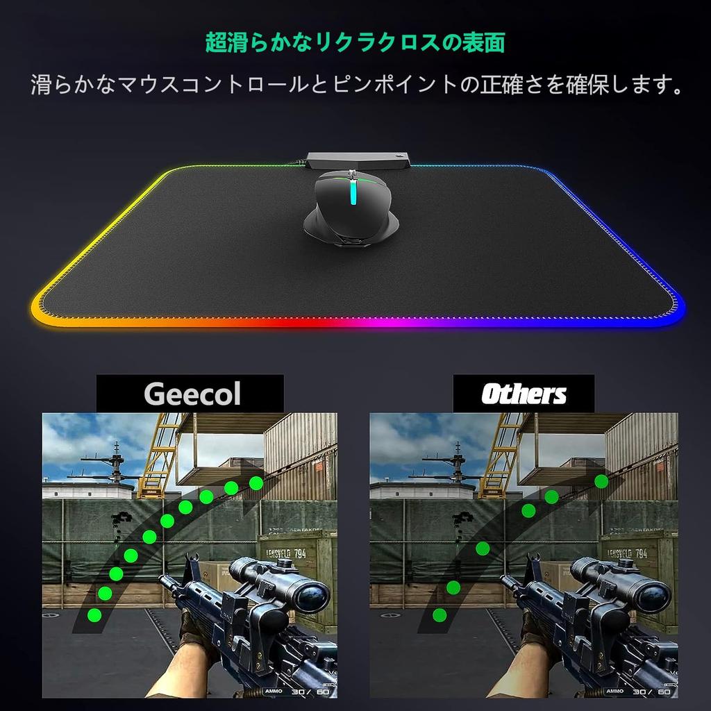 RGB Mouse Pad LED Mouse Mouse and Big Mouse Mat Pad,Large Pad,Led