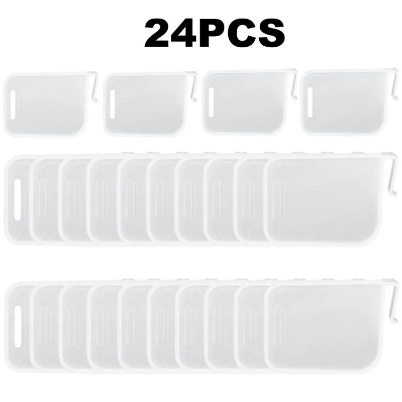 2/4/8/16/24 Stück Kühlschrank-Aufbewahrungs-Trennwand, einziehbare Trennwand aus Kunststoff, Aufbewahrungsschiene, Küchenflaschen-/Dosenregal-Organizer