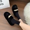 Mao Mao slippers women's wear 2025 autumn and winter new Internet celebrity super fire lamb wool ins tide thick bottom home cotton mop