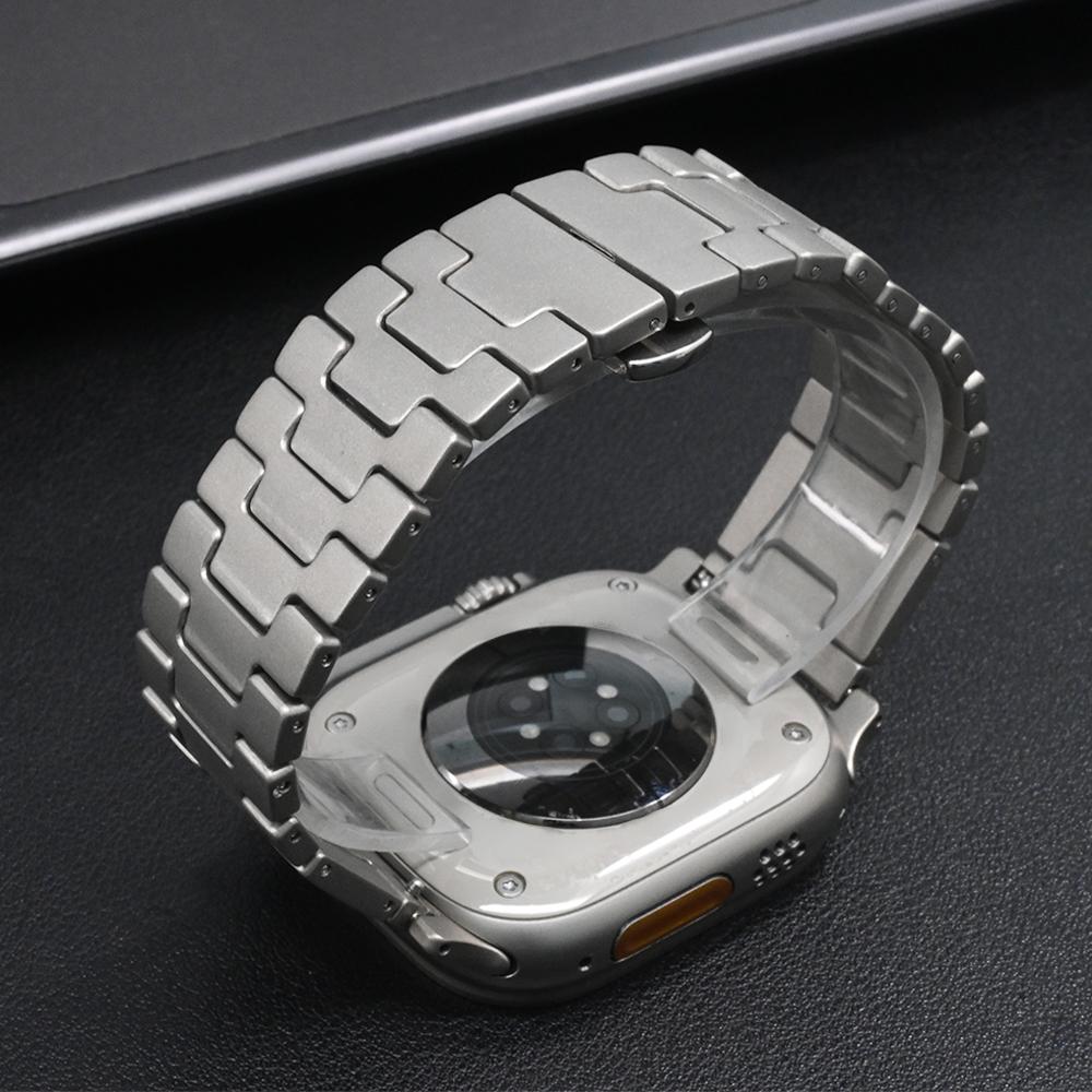 Titanium Band for Apple Watch Ultra 3 2 49mm Series 11 10 46mm Grand H Straps For Iwatch9 8 7 6 SE 45mm 44mm Luxury Men Bracelet