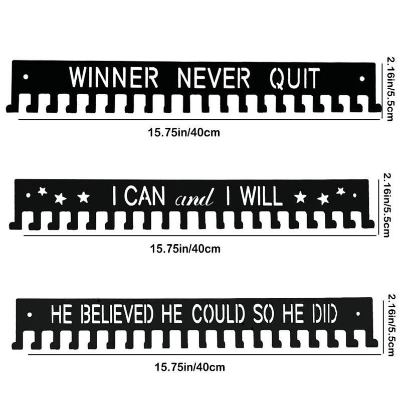 Kovový stojan na medaile Věšák na medaile Držák Organizér Nástěnný Velkokapacitní Držák na ocenění Pro Závody Fotbal Sport Karate