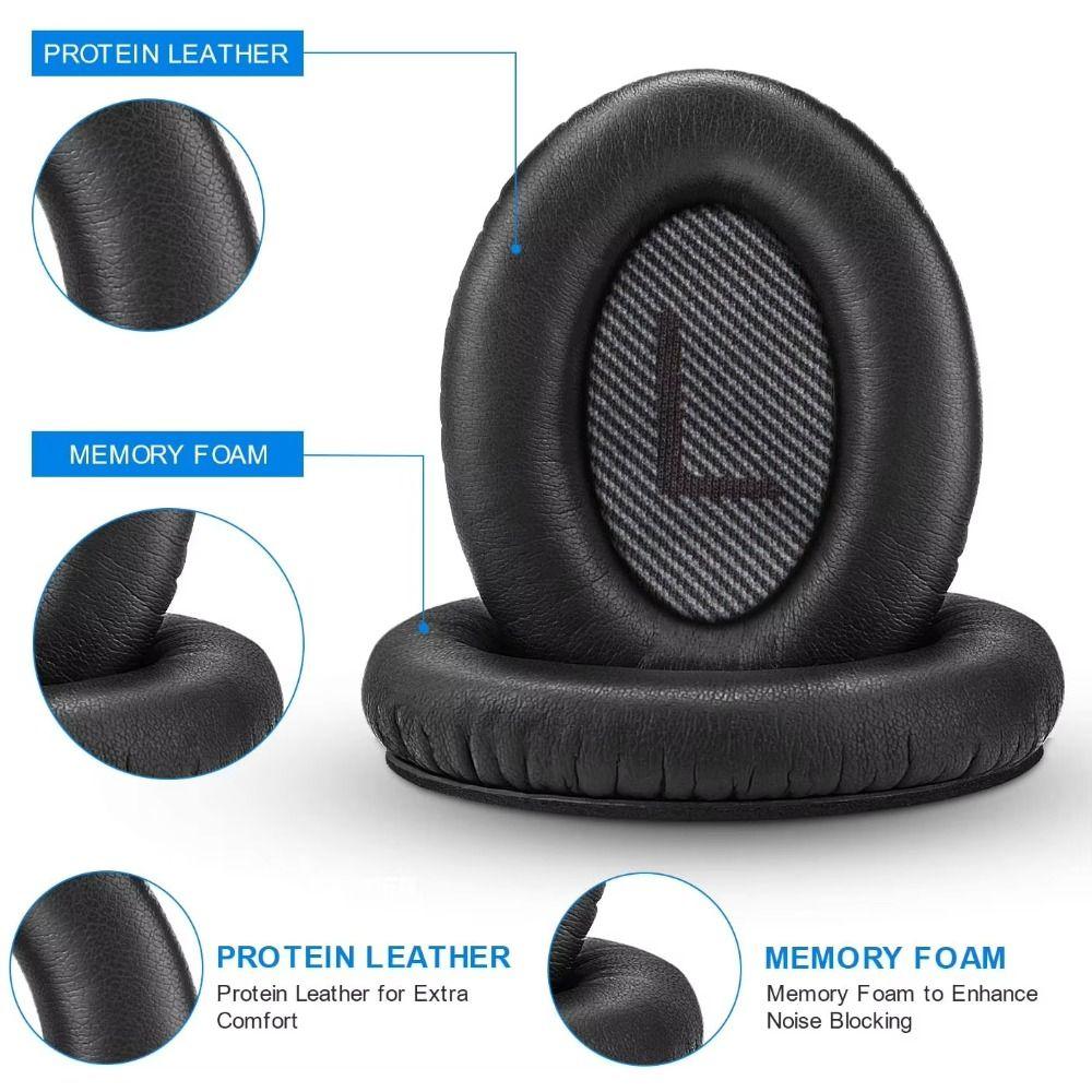2Pcs Memory Foam Ear Pads Headset Earmuff for Bose QuietComfort QC35 QC35ll Headphone Accessories