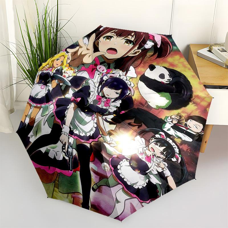 

1pc Love Live! Outdoor Umbrella - Automatic Open Close Umbrella with 8 Bone Iron Frame - Portable Three-Fold Design - Perfect Gift for Fans, Travelers