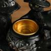 Halloween Cat Mysterious Dark Style Retro Ornaments Resin Crafts Festival Aromatherapy Candle Candlestick
