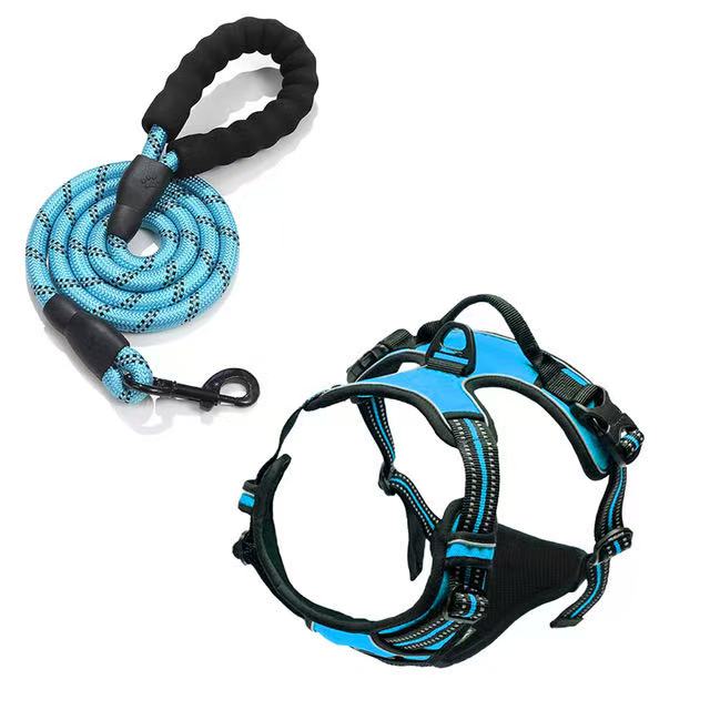 No Pull Dog Harness Large Dog Harnesses Heavy Duty Reflective Easy Control Handle for Large Dog Walking Medium Dogs Pet Supplies