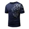 Herren T-Shirts 3D Mode Tigerdruck Kurzarm Rundhals Lässiger Komfort für Draußen Basketball Joggen Sportbekleidung Oberteile