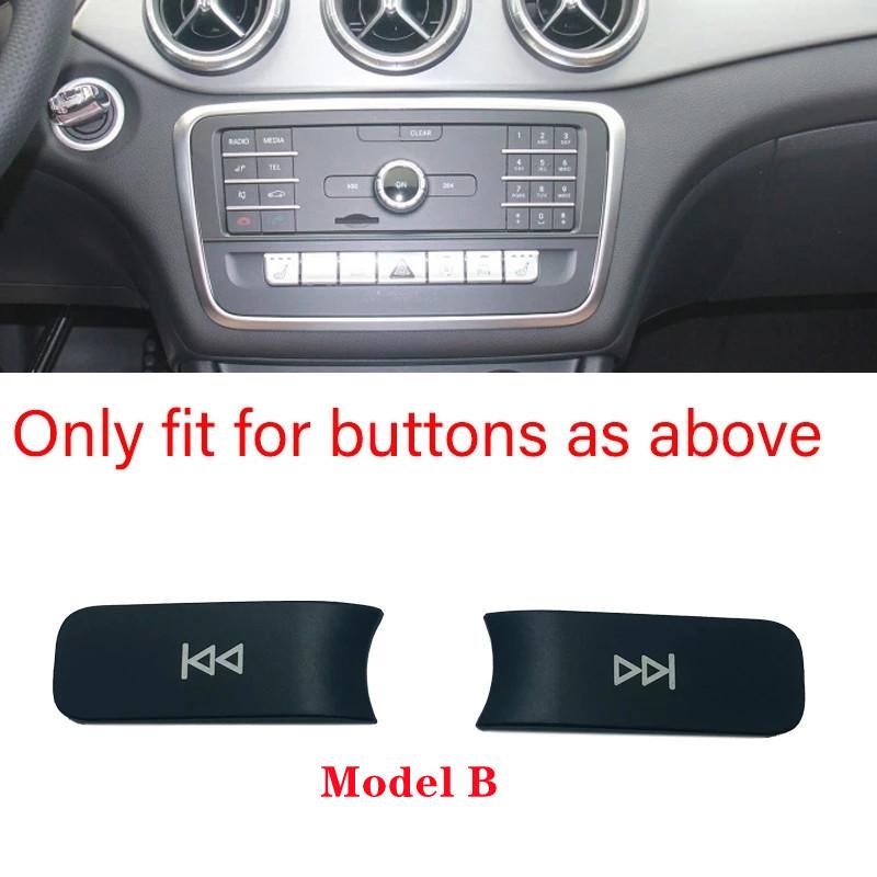 Car Console CD Panel Volume Switch Button Sequins Fit For Mercedes Benz A B C E GLA CIA ML GL SLK Class X164 W176 W245 W204