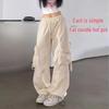 Unisex American-Style Thick Overalls for Street Dance: Trendy, Casual, All-Match Loose Wide-Leg Pants for Autumn and Winter.