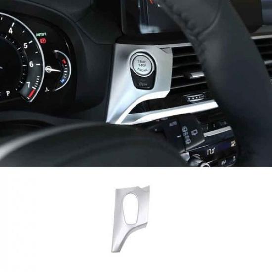 2018- Silver One-Button ABS For BMW X3 G01 X4 G02 Start Switch Cover Trim