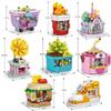 Lele Street View Series Building Blocks Restaurant Model Building Blocks 6 Year Old Children Educational Toys