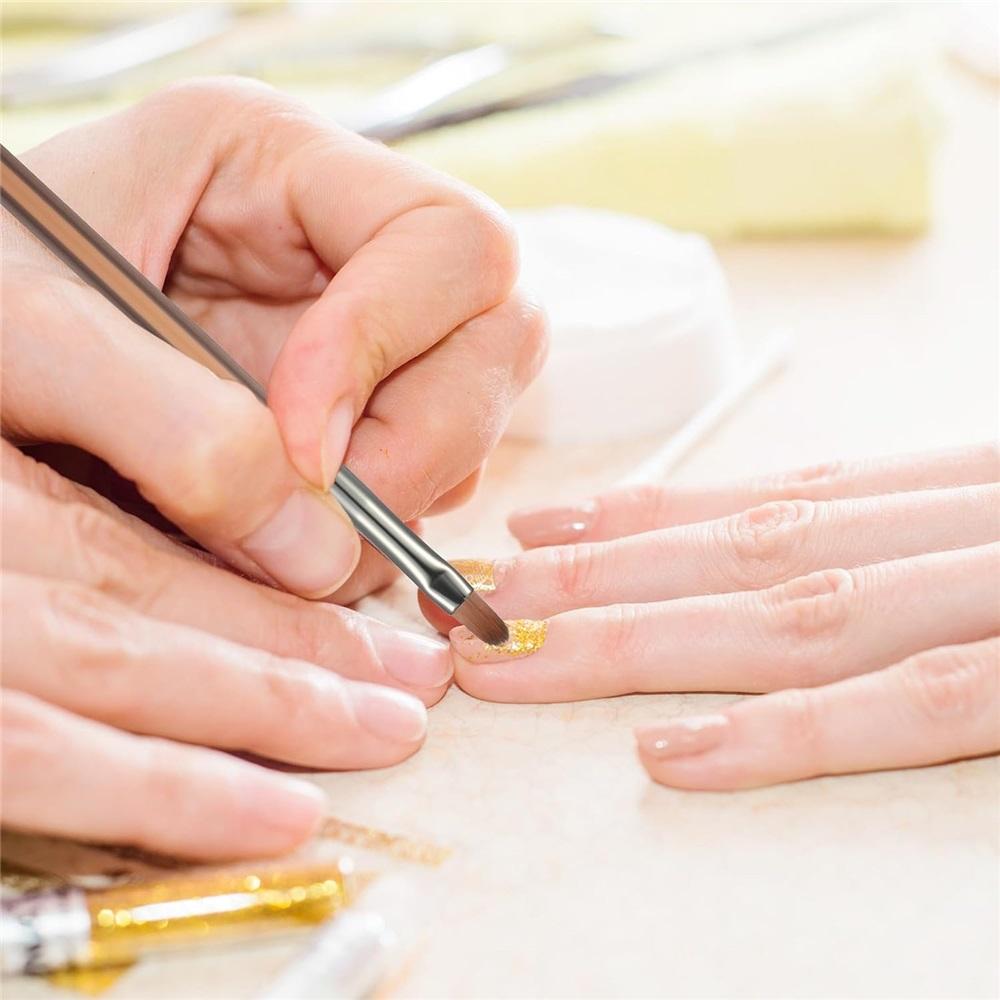 9PCS UV Gel Nail Brush Liner DIY Painting Pen Manicure Acrylic Drawing Brush For Nail Art Design Nails Tip Display Painting Tool