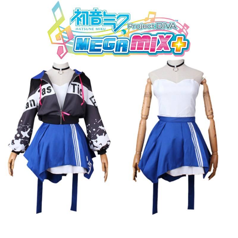 Costume Cosplay Adulto Gonna Per Hatsune Miku Project Diva Gioco di Natale