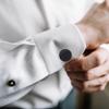 Stainless Steel Cuff Links Suit Cufflinks for Decoration 5Pairs Round Shape