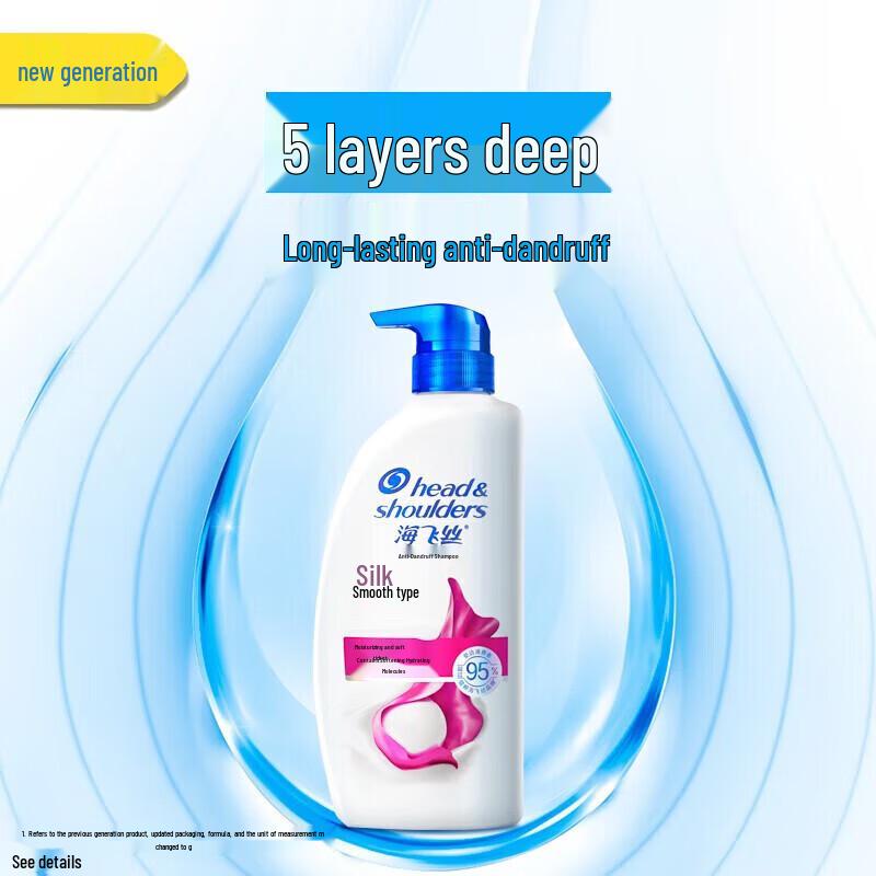 Head & Shoulders Anti-Dandruff Silky Smooth Refreshing Shampoo 2x1.18kg