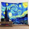 Van Gogh Oil Painting Wall Tapestry Multi Pattern Soft Background Home Decor Multi Size Wall Hanging Aesthetic