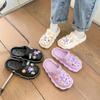 Cartoon Hole Shoes Women's Thick-soled Soft-soled Semi-slippers Summer Wear Versatile Sandals Lazy Bag Head Shoes