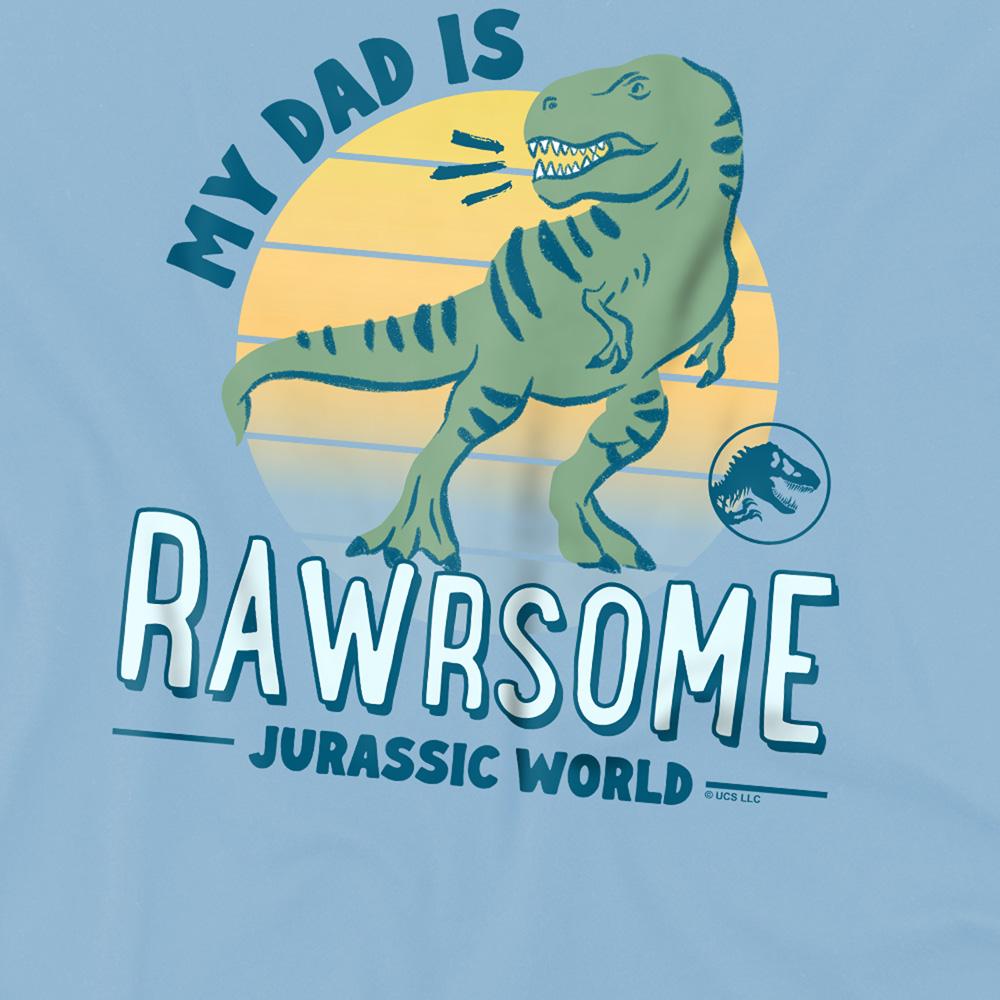 Jurassic World Childrens/Kids My Dad Is Rawrsome T-Rex T-Shirt