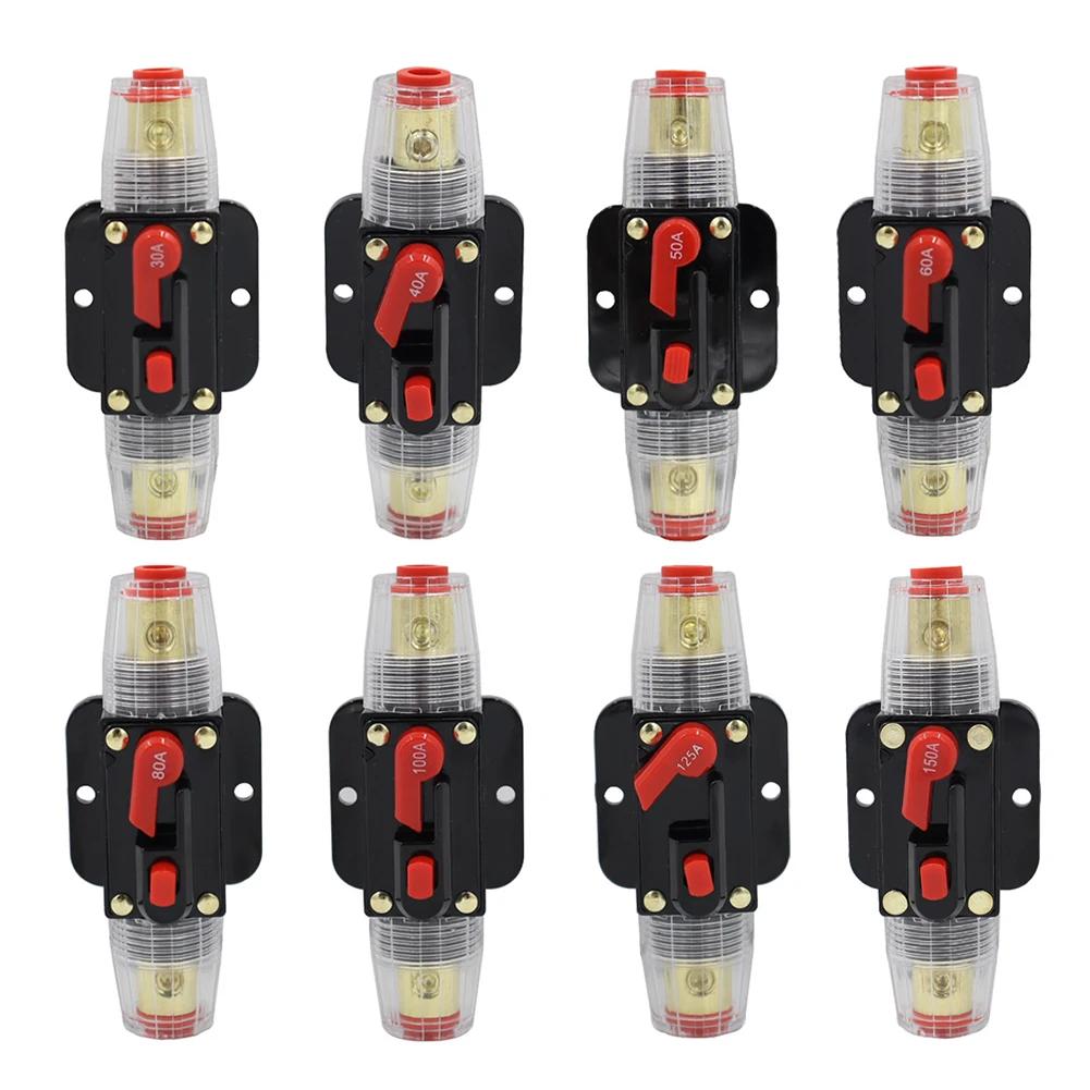 12V-24V DC Car Truck Resettable Circuit Breaker 20A 30A 40A 50A 60A 80A 100A 125A 150A Resettable Fuse Short Protection Fuse