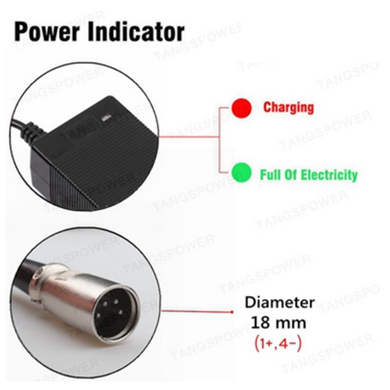 54.6V 3A Lithium Battery Charger For 13S 48V Electric Scooter KugooM4 Li-ion Battery Pack Charger Fast Charging With Cooling Fan