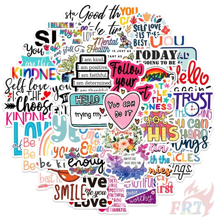 50 szt./zestaw Naklejki z serii Healing Slang 01 DIY Moda Wodoodporne Naklejki Doodle