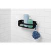 Umbra Bathroom Storage Flex Gellock Corner Bathroom Rack for and with Strong Suction Black Bin, Shampoo, Soap, Bottles, Sponges, Cups,