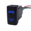 Wsays LED Light Push Switch On/Off with Connector Wire Kit Blue Backlit Compatible with Toyota Tacoma Tundra 4Runner