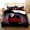 Tony Montana Scarfaces Printed Bed Set Duvet Cover Pillowcase Bedding Set Bed Linen Sheet Quilt Cover Full Queen King Size