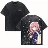 A Silent Voice Washed T Shirt 2026 New Model Personality Clothes Shirt Year Round Clothing Vintage Retro Fashion Vintage Couples