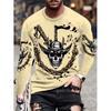 Women O Neck Long Sleeve 3d Print T Shirt