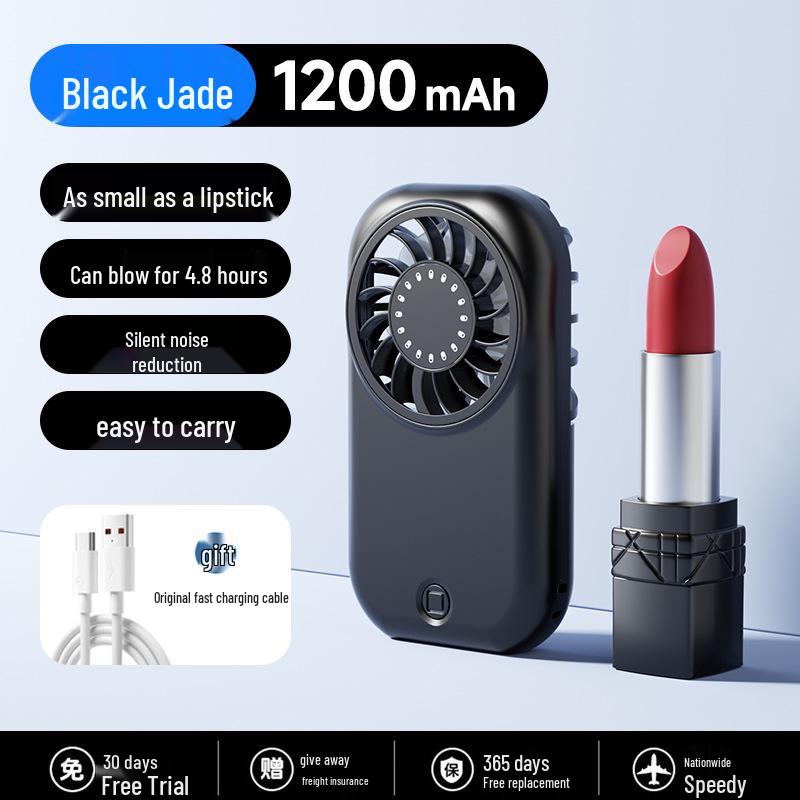 2026 Ultra-Thin Portable Mini Handheld Fan with Digital Display 83*29*195mm