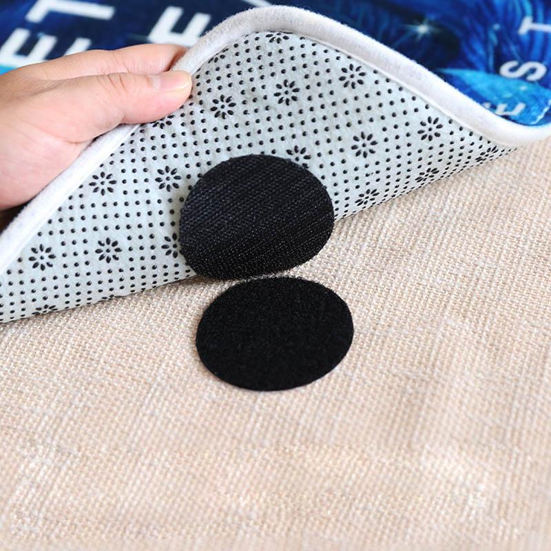 

Хорошая клейкая лента для ковра для простыни противоскользящий коврик самоклеящиеся точки липучки диван коврик наклейки застежка 5pcs чёрный