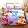 Juego de Ropa de Cama de Dibujos Animados Happy Tree Friends Funda Nórdica Juego de Cama Funda de Colcha Funda de Almohada Edredón tamaño King Queen Niños Ropa de Cama para Adultos